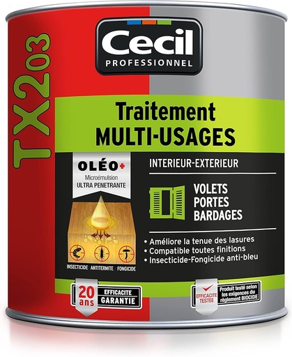 [52793] Traitement Tx203 Cecil Mat Incolore 1L