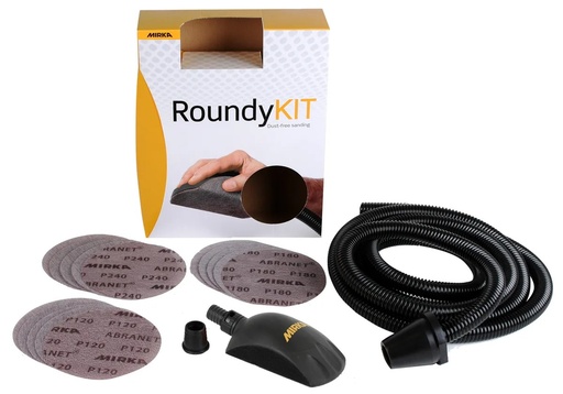 [KIT00ROUND] Kit cale manuelle ROUNDY Ø 150 mm avec 15 disques Abranet 